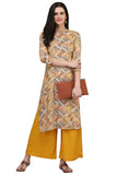 Gosriki Women'S Rayon Kurta (Kur190021-L_Large_Beige),beige,,B07QJTBZN7