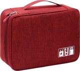 Labros Electronic Accessories Organiser Bag Red, 24.5X18.5X10Cm