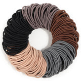 Anezus 200 Pcs Hair Ties for Women Girls Hair Elastics Hair Bands Ponytail Holders Hair Rubber Bands for Thick Straight Curly Ha