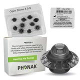 Phonak Open 4.0 Dome Small (0.29 inch=7.5mm) 10 Domes, Genuine OEM Switzerland Replacement by Sonova, Hearing Aid Domes for Phon