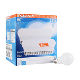 SYLVANIA LED A19 Light Bulb, 60W Equivalent, Efficient 8.5, 10 Year, W, 5000K, 800 Lumens, Frosted, Daylight - 24 Count (Pack of