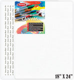 Variety Canvas 18 X 24 Inch Cotton Canvas Board For Painting, Pack Of 1 Piece - White
