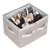 Moteph Shoe Organizer for Closet - Shoe Storage Organizer for Closet Organization with Clear Cover & Adjustable Dividers, Shoe R