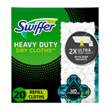 Swiffer Sweeper Heavy Duty Dry MultiSurface Cloth Refills for Floor Sweeping and Cleaning, Unstopables Fresh Scent, 20 Count