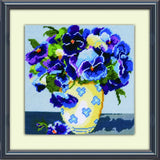 Design Works Crafts, 10 x 10 Needlepoint Kit, Pansies