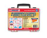 Rapid Care First Aid 839-LGBBK-1 Premium Bloodborne Pathogen & Bodily Fluid Spill Clean Up Kit, OSHA Compliant, Wall Mountable, 