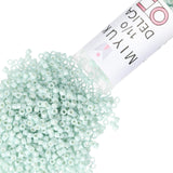 Miyuki Delica Seed Beads - Size 11/0 (1.6 mm, DB2356, Duracoat Opaque Ocean Spray, 7.2 g, Approx. 1440 Beads, Made in Japan