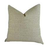 Plutus Brands Plutus Chic Stripe Saffron Handmade Throw Pillow, 24 X 24, Orange/Olive/Cream