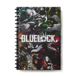 Zenithink Blue Lock Anime Wiro Journal Notebook | 80 Gsm Paper With 350Gsm Hard Cover | Single Ruled | Pages 160 | A5 Size | W