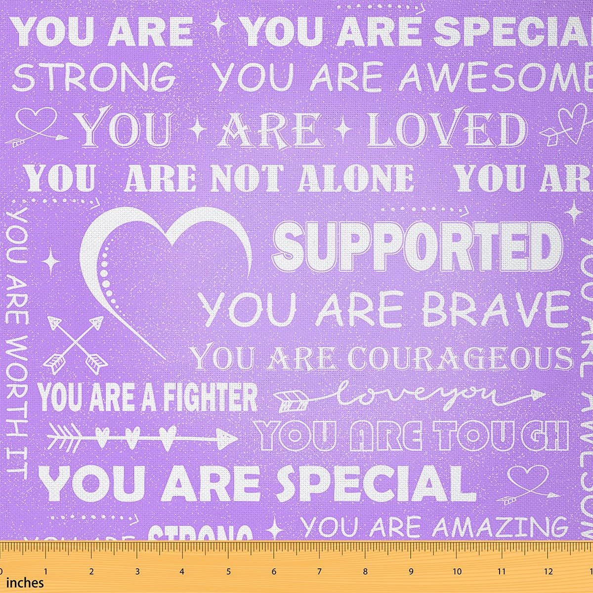 Gifts for Women Fabric by The Yard,Inspirational Gift for Her Him DIY Sewing Craft Hobby Fabric,Thinking of You Gift for Her Fri