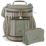 Hearth & Harbor Crochet Bag Organizer - Durable Knitting Bag, Yarn Organizer for Accessories and Supplies, Canvas Yarn Holder, C