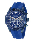 Nautica Mens NAPNSF305 NST Chrono Blue Silicone Strap Watch