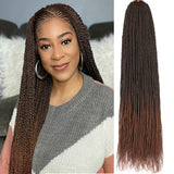 ZRQ Senegalese Twist Crochet Hair For Black Women 18 Inch Long PreTwisted Twist Crochet Hair 25 Strands Pre Looped Crochet Braid