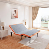 ESHINE Adjustable Bed Frame Queen - Ergonomic Zero Gravity Bed Base, Foot & Head Incline, APP Control, Wireless Remote, Anti-Sno