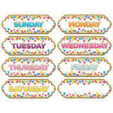 Ashley Productions ASH19006 8 Piece Magnetic Confetti Days The Week8