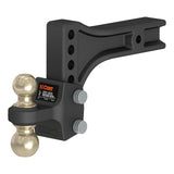 CURT 45937 HD Adjustable Hitch Ball Mount with Dual Ball, 2-1/2 Shank, Up to 20,000 lbs