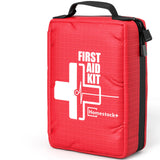 Small First aid Kits,Travel First Aid Kit with Labelled Compartments Molle System Compact Medical Kit for Car, Hiking, Backpacki