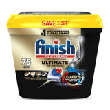 Finish Ultimate Dishwasher Pods, No Pre-Rinse Dishwasher Detergent Soap Removes Burnt-On Stain, with CycleSync Technology, Degre