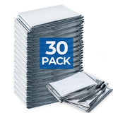 Emergency Blankets (30 Packs, 84 L x 52 W) Mylar Thermal Blankets for Survival and Protection,Space Blanket Survival Kits Campin