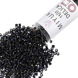 Miyuki Delica Seed Beads - Size 11/0 (1.6 mm), DB2192, Duracoat Montana Silver Lined Dyed, 7.2 g, Approx. 1440 Beads, Made in Ja
