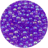 Mulutoo 200Pcs 10mm Acrylic AB Colors Round Beads Acrylic Beads Round Spacer Beads with Hole for Earring Bracelet Necklace Key C