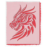 Stencil Stop Dragon Head Stencil Reusable for DIY Projects, Painting, Drawing, Crafts 14 Mil Mylar Plastic (4.38 x 6 inches)