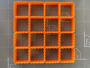 1  x16 Scalloped Shape Square Multi Cutter