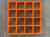 1  x16 Scalloped Shape Square Multi Cutter