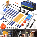 Jerbor 97PCS Car Dent Puller Kit, Paintless Dent Repair Kit with Golden Lifter, T-bar Dent Puller, Bridge Puller, for SUV RV Tru