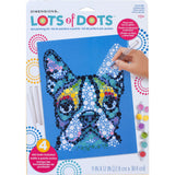 Dimensions Colorful Dog Acrylic Dot Painting Kit for Adults and Kids, Finished Project 10 x 10, Multicolor