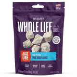 Whole Life Dog Just One Turkey Freeze Dried Dog Treats - Human Grade High Protein Food, Healthy Training Snacks, Freeze Dried Fo