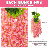 Alotiki Wisteria Hanging Flowers,Hanging Flowers,Wisteria,Fake Hanging Flowers,Fake Wisteria,Hanging Flowers for Decoration, Wed