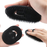 12pcs Palm Brush for Men, Segbeauty Portable Hair Brushes Plastic Beard Comb Shampoo Brushes Pocket Comb Scalp Massage Brush for