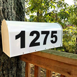 Diggoo Mailbox Numbers Sticker Decal Die Cut Bold Gothic Style Vinyl Number 2 Self Adhesive 4 Sets for Mailbox, Signs, Window, D