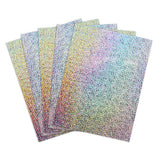 Hygloss Products Holographic SelfAdhesive Paper Sheets, Made in USA 81/2 x 11 Inches, Silver, 5 Pack