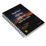 Askprints Work Hard Motivational Quote Printed Designer Wire Bound 160 Ruled Pages Spiral Notebooks & Diary For Letters, Notes