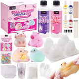 LET S RESIN Flex Rubber for Taba Squishy Kit, All-in-one Beginner Kit for Squishy Maker, with 16oz Silicone Gel, Hamster/Capyba