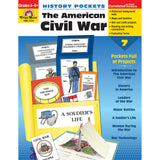 EvanMoor EMC3724 History Pockets: The American Civil War Book, Grades 46+