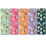 woopme Cute Lovable Cat Magnetic Bookmark for Students Kids Book Lovers Readers Gift Magnetic Page Clips Folding 4 PCs