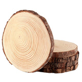 JOIKIT 5 PCS 8-9 Inch Unfinished Woods Slices, Natural Round Rustic Wood Slices for Centerpieces, Wooden Circles for DIY Craft, 