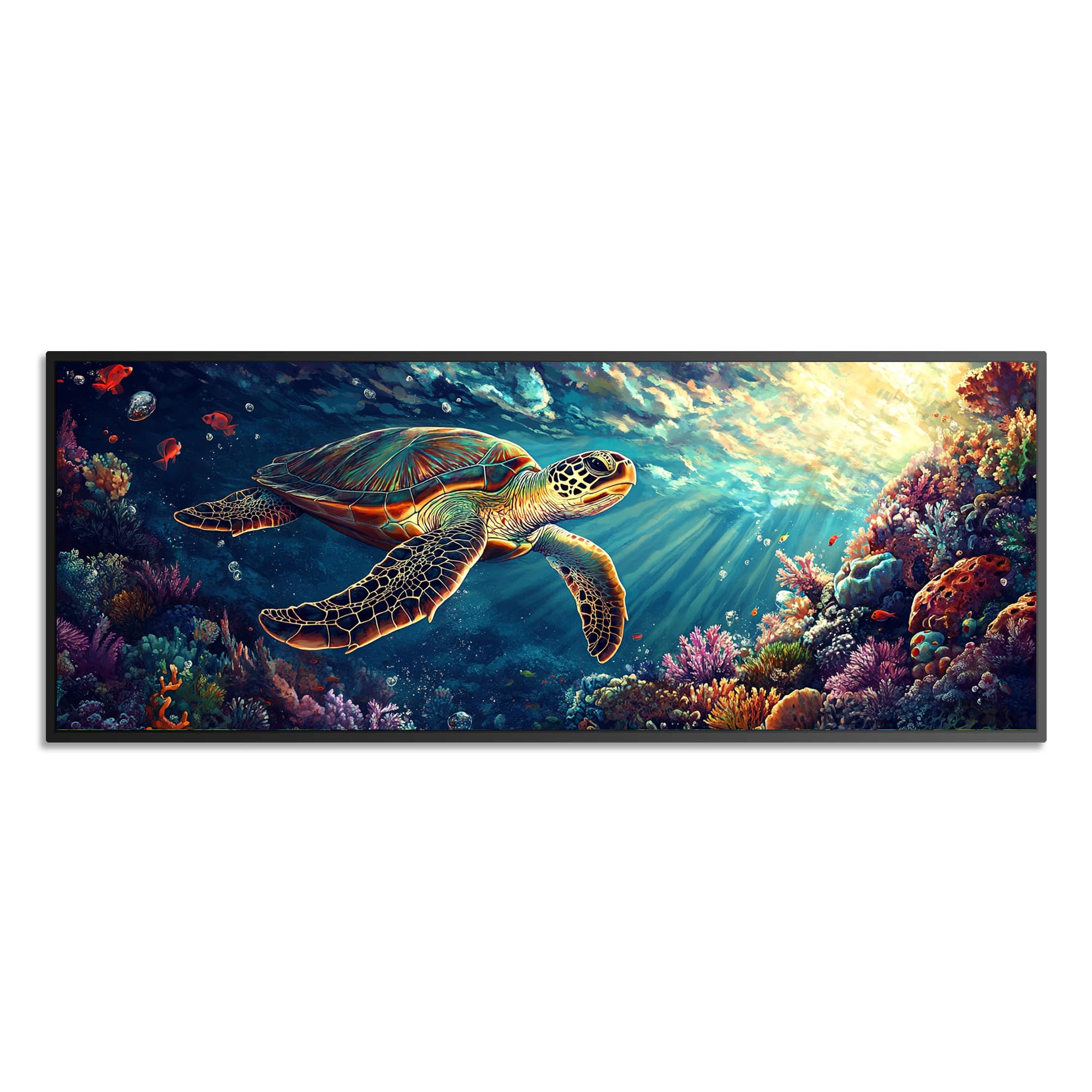 Wergund 5D DIY Large Diamond Art Kits for Adults Turtle, Large Size Diamond Art Animal, Full Drill Crystal Rhinestone Embroidery