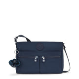Kipling womens Womens New Angie Handbag, Lightweight Bag, Nylon Travel Crossbody Bag, Blue Bleu 2, 10.5 L X 8 H X 2 D US