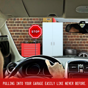 Andalus Brands Flashing Led Stop Sign Garage Parking Assistant System - Garage Car Stop Indicator - Driveway Markers and Car Gad