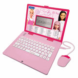 Lexibook Barbie, Educational and Bilingual Laptop in English/Spanish, Toy for Children with 124 Activities to Learn, Play Games 