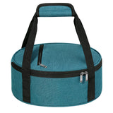MIAOJIE Round Insulated Casserole Carrier 12inch Portable Pie Tote, Cyan
