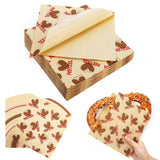 Bekith 500 Pcs Double Open Pretzel Bags, 6.7 x 7.1 Inch Pretzel Individual Bag Grease Resistant, Paper Sandwich Wrapper Holder f