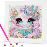 Aestalrcus Diamond Art for Kids with Frame, Diamond Art Painting Kits for Kids Ages 4-12, Easy Crystal Gem Art Kits for Kid Gift