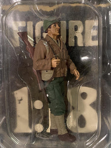 American Diorama  -  77410  -  Figurine  -  Wwii Usa Soldier 1  Riffle  -  Scale 1/18  -  Brown/Beige