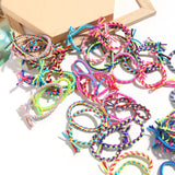 Braided Elastic Hair Ties Hair Ropes Rubber Bands Ponytail Holder Thick Thin Hair Scrunchies Accessories for Women Girls (Random