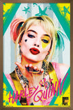 Trends International DC Comics Movie - Birds of Prey - Harley Quinn - Kiss Wall Poster, 22.375 x 34, Bronze Framed Version